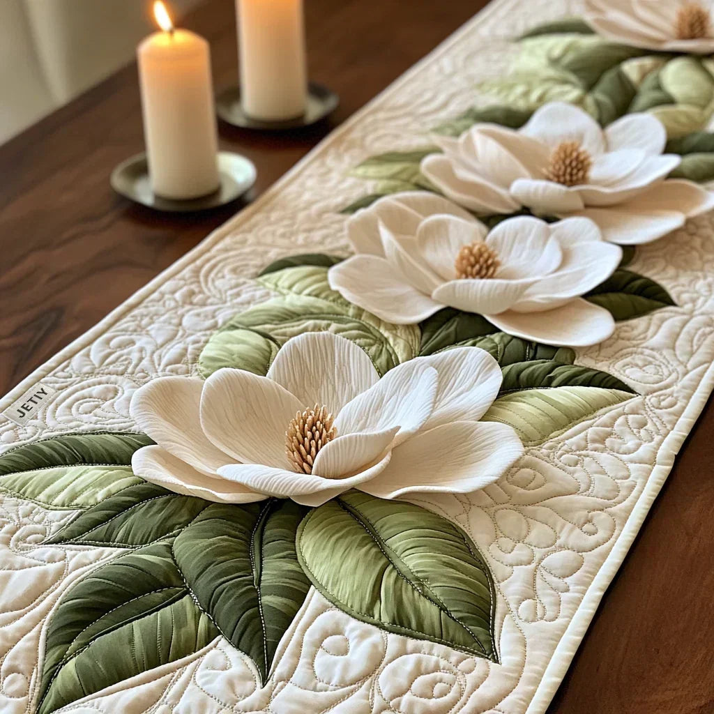Quilted Table Runner - Floral Grace