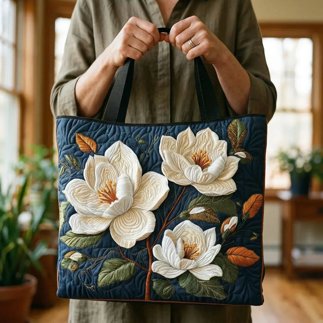Artisan Tote Bag - Night Magnolia