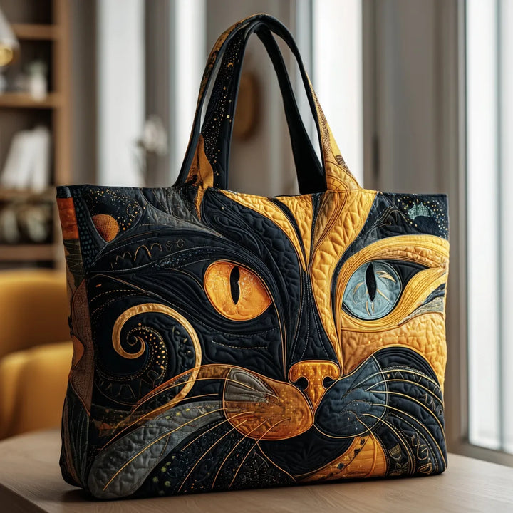 Artisan Tote Bag - Feline Gaze