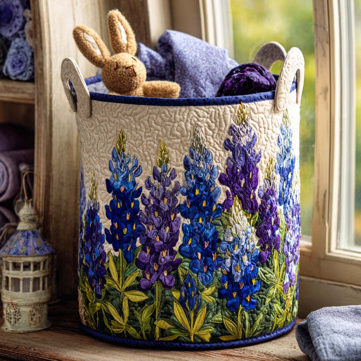 Artisan Basket - Floral Design Laundry Basket
