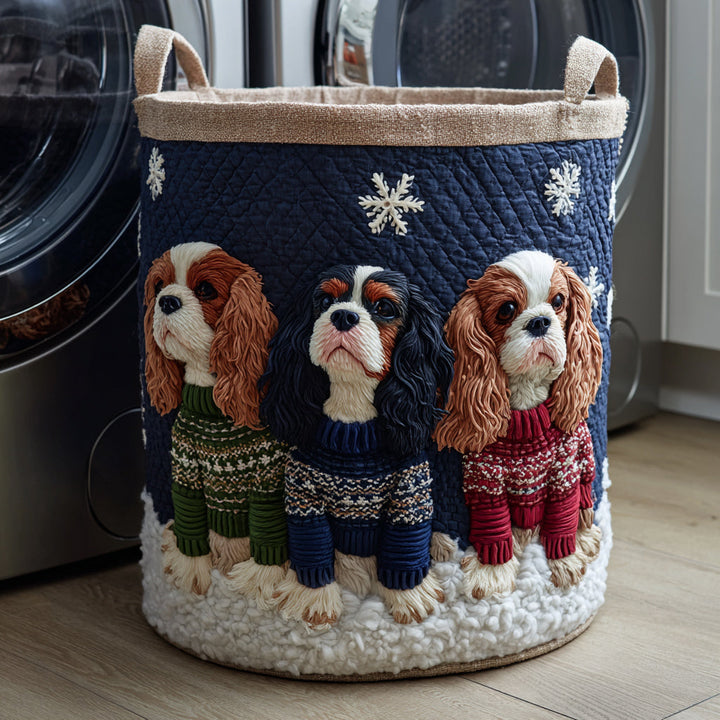 Artisan Basket - Round Dog Design Laundry Hamper