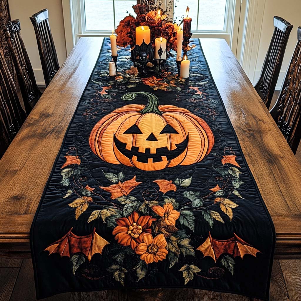 Quilted Table Runner - Halloween Cheer